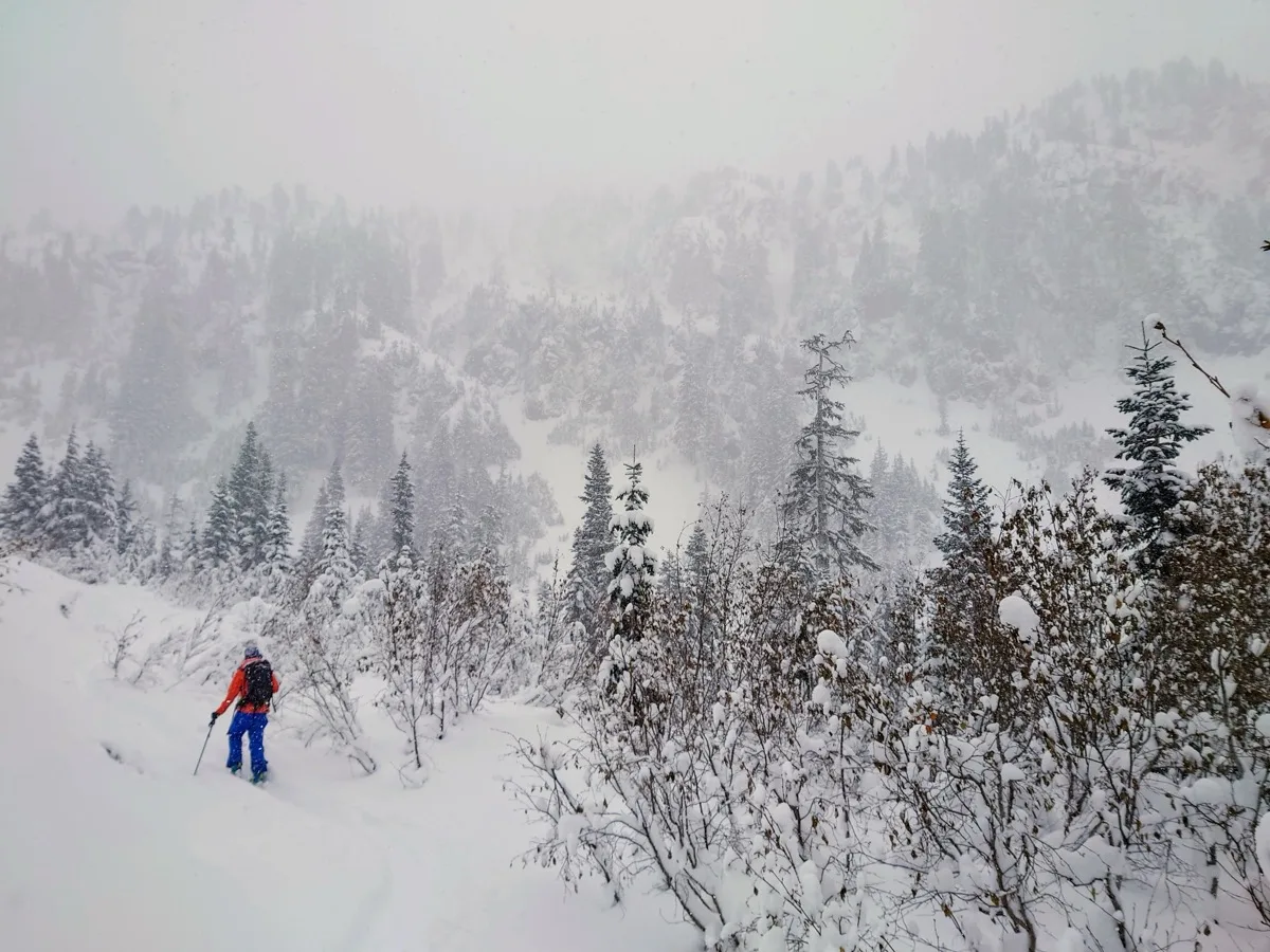 Backcountry skiing