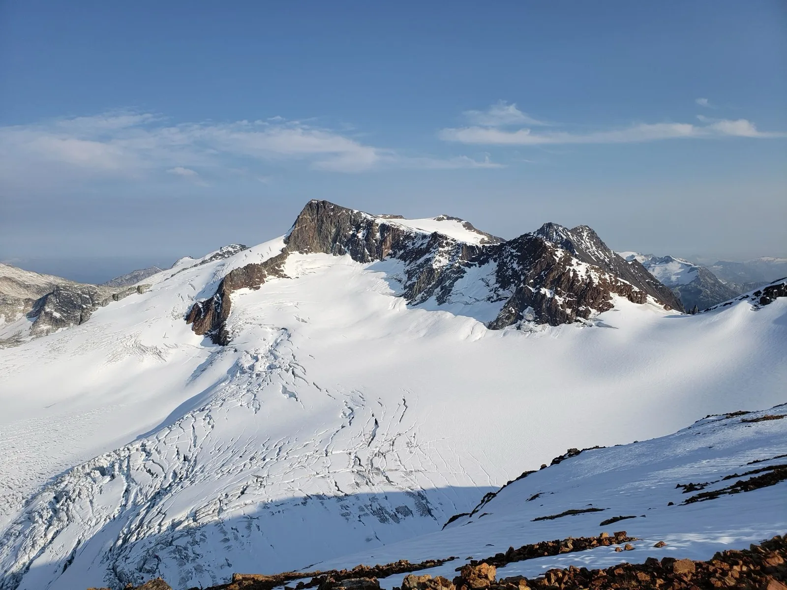 Glacier and granite peak